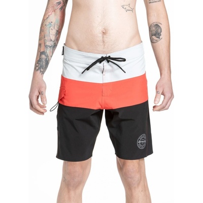 Meatfly Mitch Boardshorts 21"oranžová/černé