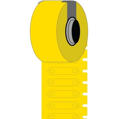 Brady BM-4-7599-YL-R / 312140, Bulk Rapido Wire Marking tags, 26.00 mm x 7.00 mm