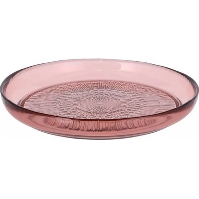 Bitz Skleněný desertní talíř kusintha 18 cm pink