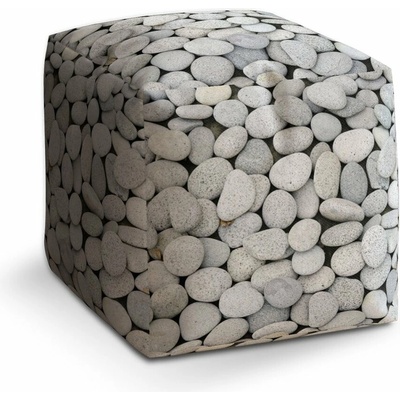 Sablio Taburet Cube Oblázky: 40x40x40 cm
