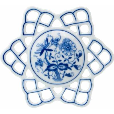 Cibulák vánoční ozdoba vločka 10,4 cm originální cibulákový porcelán Dubí cibulový vzor 10292