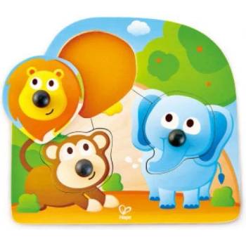Image 1 of Hape - Дървен пъзел за бебета Джунгла