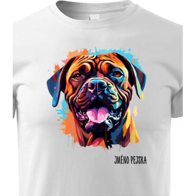Dětské tričko Bulmastif Bílá Canvas tričko 2437