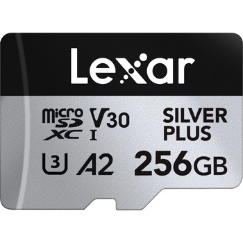 Image 1 of Lexar Silver Plus microSDXC 256GB CL10/U3/A2/V30 (LMSSIPL256G-BNANG)