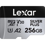 Lexar microSDXC Silver Plus 256GB CL10/U3/A2/V30 (LMSSIPL256G-BNANG)