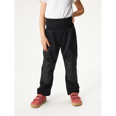 Dětské softshellové kalhoty s fleecem pružné Flexi, Černá – Zboží Dáma