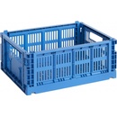 HAY Úložný box Colour Crate M Electric Blue