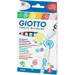 GIOTTO Флумастри 8 цвята Turbo Bicolor