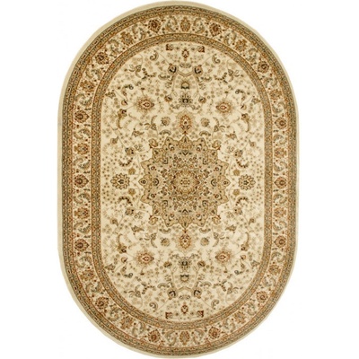 Nej-koberce Super Rose D373A Ornament světle béžový / krémový ovál