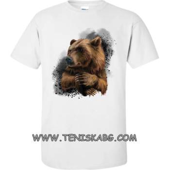 Image 1 of Fruit of the Loom Тениска със щампа - мечка