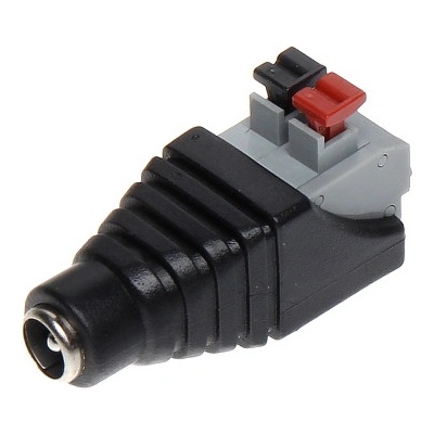 DC zdierka 2.1/5.5mm terminál, pružinové svorky