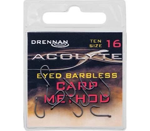 Drennan háčky Acolyte Carp Method Barbless vel.16