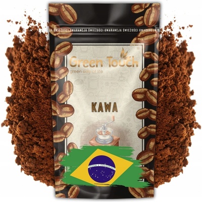 Green Touch Mletá KÁVA BRAZÍLIA SANTOS 100% arabica čerstvá 200 g