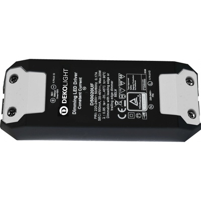 Deko-Light LED-napájení BASIC, DIM, CC, D50020UF/20W konstantní proud 500 mA IP20 stmívatelné 20-40V DC 10,00-20,00 W 862205