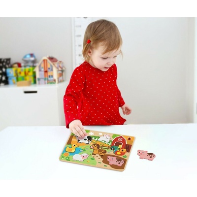 2Kids Toys vkladacie puzzle Farma