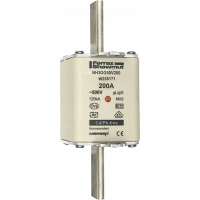 MERSEN Pojistková vložka NH 3C 200A 500VAC gG W235171