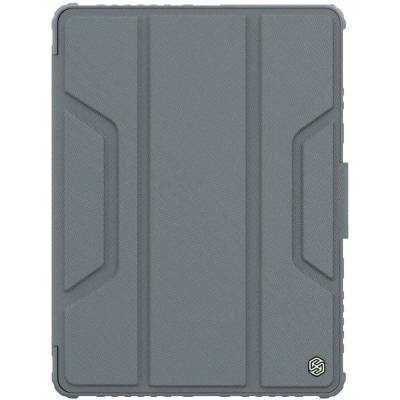 Nillkin Bumper PRO Protective Stand Case - удароустойчив хибриден кейс за iPad 9 (2021), iPad 8 (2020), iPad 7 (2019) (тъмносив)