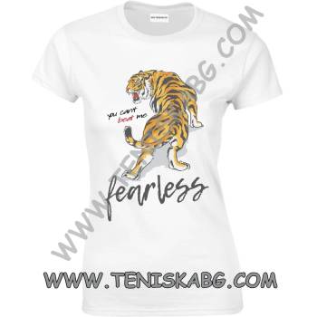 Image 1 of Fruit of the Loom Тениска - Slogan with tiger
