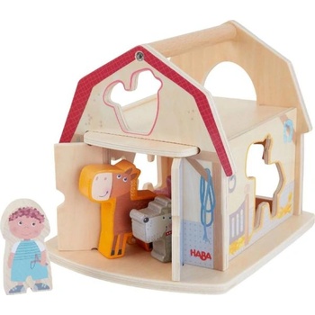 HABA Дървена играчка Вмъкване и сортиране Ферма