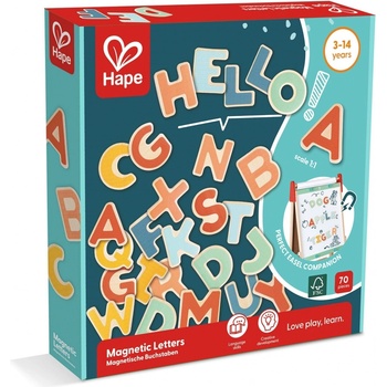 Hape Игрален комплект Hape - Магнитни букви, 70 броя (H2003)