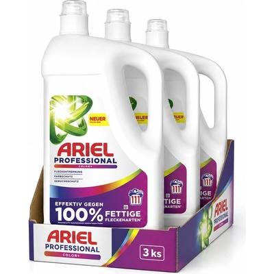 Ariel Professional prací gel Color+ 3 x 4,95 l 111 PD
