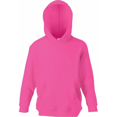 Fruit of the Loom mikina Classic Kids Hooded Sweat fuchsia