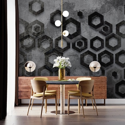 Art gift Фототапет Триизмерни шестоъгълници