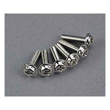 Traxxas кръстата винт M3x12mm глава с яка цинк. (6)