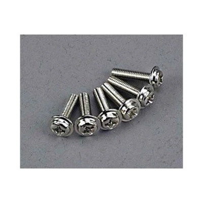 Traxxas кръстата винт M3x12mm глава с яка цинк. (6)