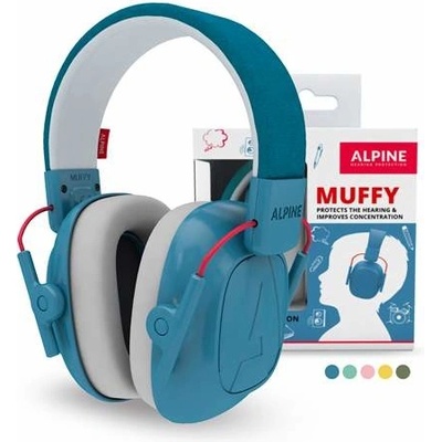 Alpine Muffy Blue dětská ochranná sluchátka -25 dB – Zboží Dáma