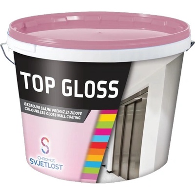 SVJETLOST TOP GLOSS Bezfarebný umývateľný náter Lesklá, 2L