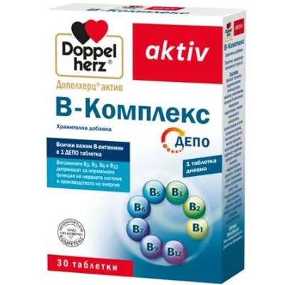 Doppelherz Aktiv B-Комплекс Депо, 30 таблетки