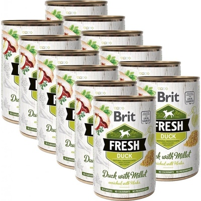 Brit Fresh Duck with Millet 12 x 400 g