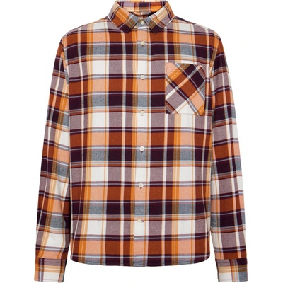 KnowledgeCotton Apparel Мъжка риза с копчета KnowledgeCotton Apparel Regular Light Flannel Checkered Shirt - Red Check - размер 3XL (033-2933-0216)