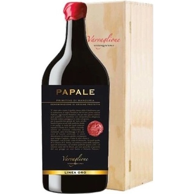 Varvaglione Primitivo Papale oro suché červené 14% 2020 3 l (kazeta)