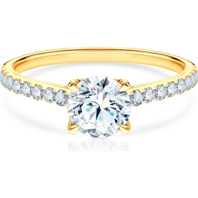 SAVICKI Годежен пръстен The Journey: двуцветно злато, лабораторен диамант