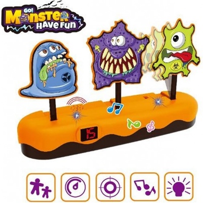 Nerf Go Monster Elektronický terč Monsters Halloween pro Nerf + Accustrike 12 šípů.
