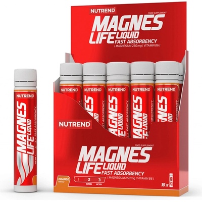 Nutrend MAGNESLIFE Liquid pomeranč 10 x 25ml