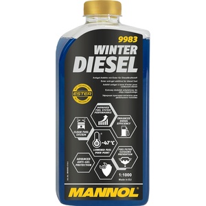 MANNOL Добавка за дизел MANNOL Winter Diesel 1: 1000, 1л (MN 9983 1L)