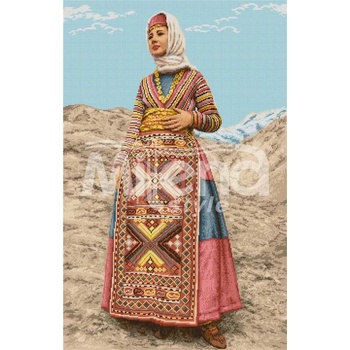 Milena Style Арменска носия - гоблен със схема конци Ariadna 1: 4