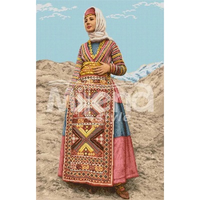 Milena Style Арменска носия - гоблен със схема конци Ariadna 1: 4