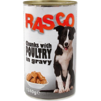 Rasco Adult jehněčí kousky ve šťávě 1240 g