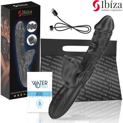 Ibiza vibrator and clitoris stimulator with biting and rotation effect