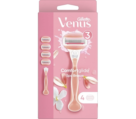 Gillette Venus ComfortGlide Spa Breeze + 4 ks hlavic
