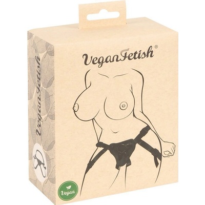 Vegan Fetish Comfortable Adjustable Strap-On Black