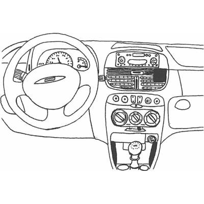 Konzole pro držák mobilního telefonu do Fiat Punto