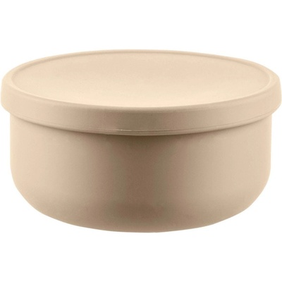Zopa Silikónová miska s viečkom Sand Beige