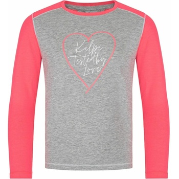 Kilpi Детска памучна тениска с дълъг ръкав Kilpi SONIER-JG Светлосива Kilpi | Siv | Момичешки | 86