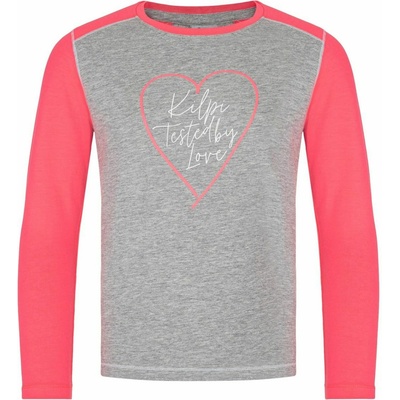 Kilpi Детска памучна тениска с дълъг ръкав Kilpi SONIER-JG Светлосива Kilpi | Siv | Момичешки | 86