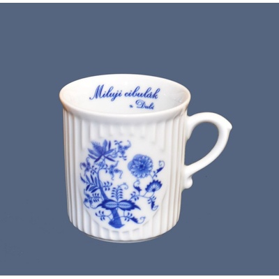 Dubí cibuľový vzor 1. kvalita Porcelánový hrnček Cibulák Mozart originál cibuľový porcelán 260 ml